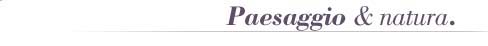 Paesaggio e Natura